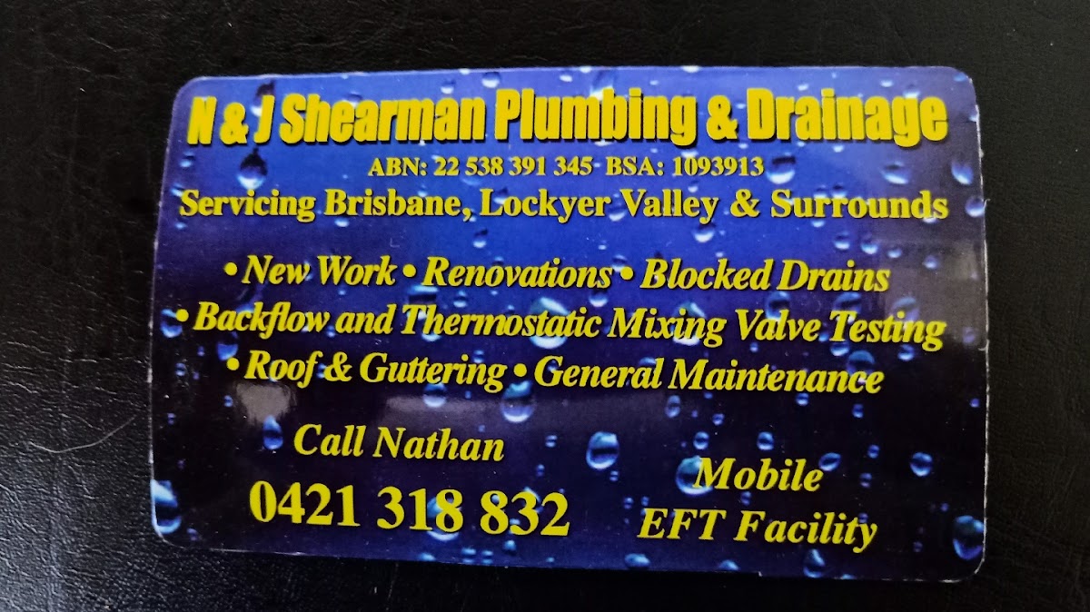N & J Shearman Plumbing and Drainage