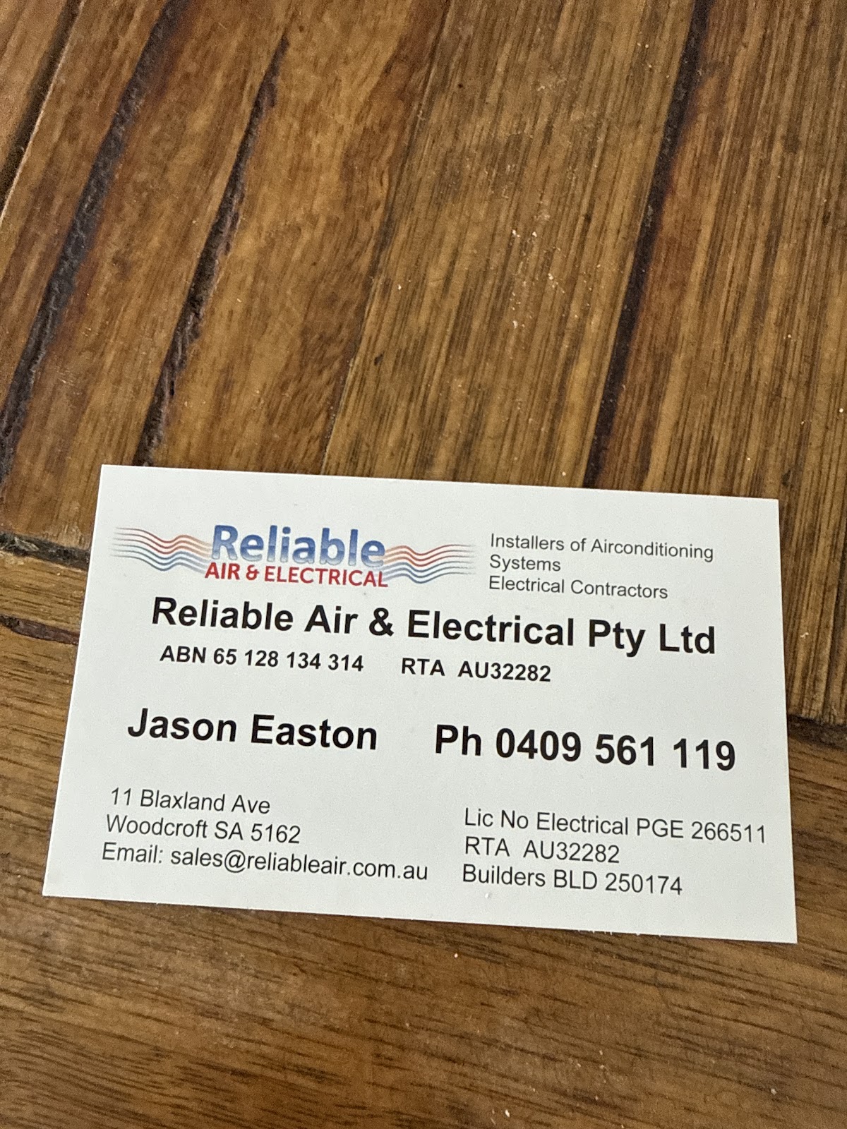 Reliable Air and Electrical Pty Ltd