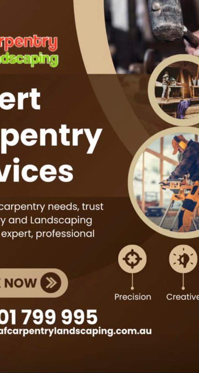 AF Carpentry & Landscaping Services - Landscaping, Carpenter, Pergolas, Retaining Wall, Home Renovation, Concreting, Fencing