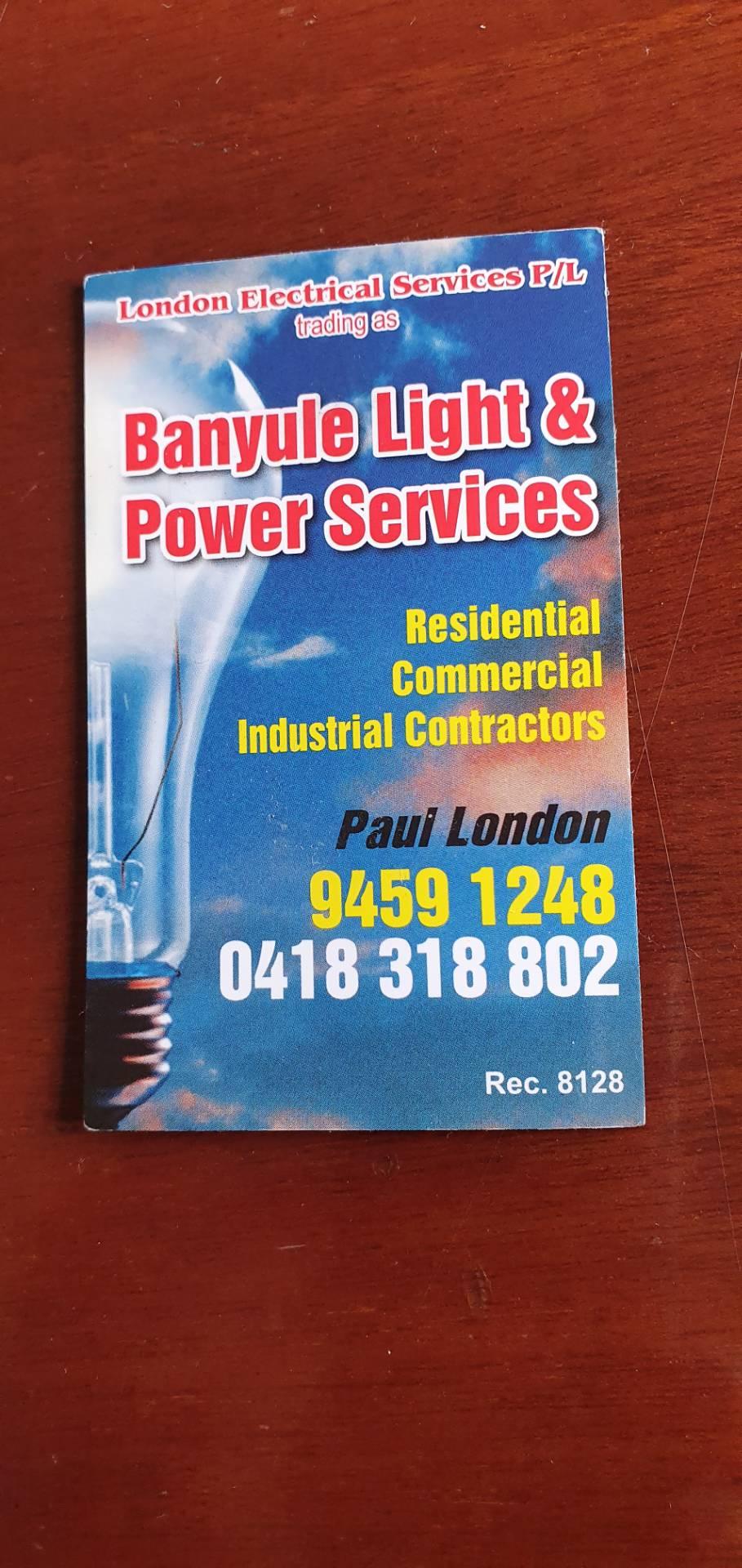 Banyule Light and Power Services