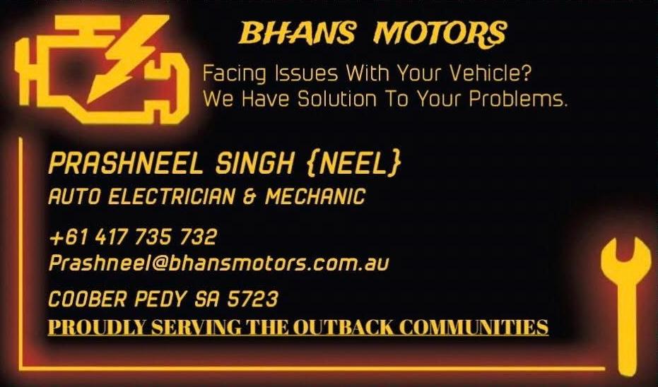Bhans Motors Mechanical & Electrical Repairs Coober Pedy