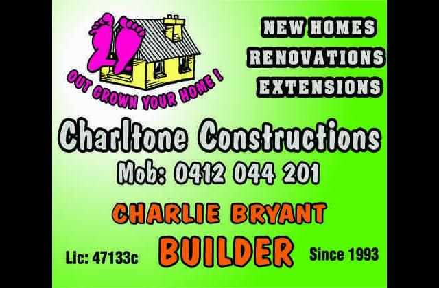 Charltone Constructions- NO LONGER TRADING