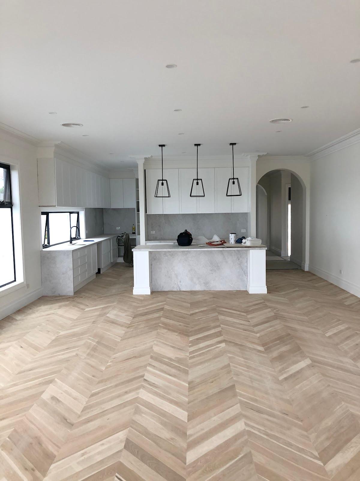Stylish timber flooring